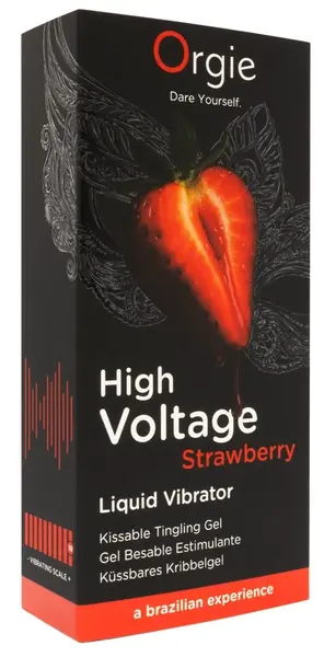 Orgie High Voltage Strawberry Gel 15ml - Intense Tingling Effect