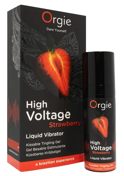 Orgie High Voltage Strawberry Gel 15ml - Intense Tingling Effect