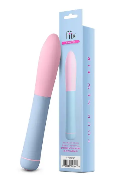 FFIX Bullet XL тънък вибратор, светлосин, водоустойчив