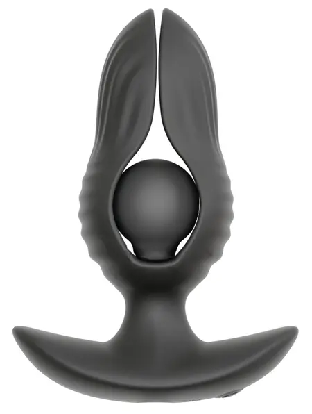 ANOS RC Inflatable Silicone Plug with Vibration, Expandable, Black, 10.9 cm