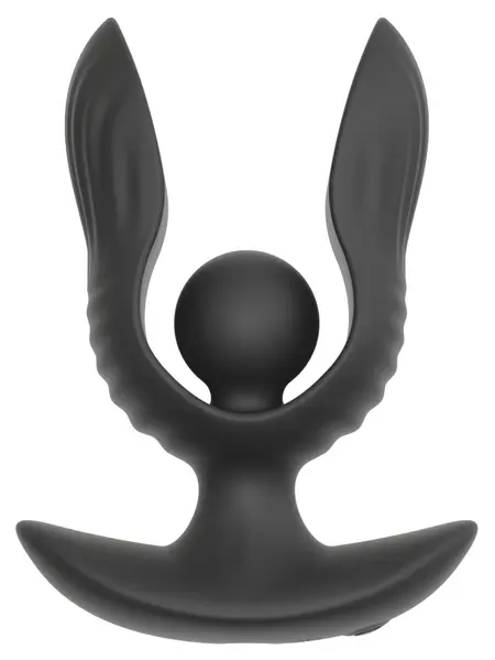 ANOS RC Inflatable Silicone Plug with Vibration, Expandable, Black, 10.9 cm