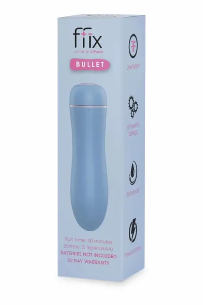 FemmeFunn FFIX Bullet Light Blue Intimate Mini Vibrating Device 11.2cm