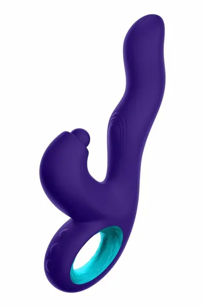 FemmeFunn Klio Dark Purple Triple Action Intimate Device 21.3cm