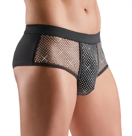 Svenjoyment Men's Sparkle Black Briefs 2XL with Gem Accents