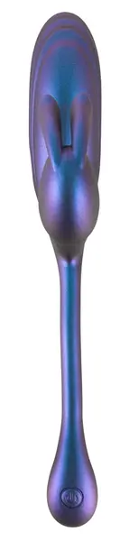 Sweet Smile Metallic Flexible Double Silicone Dual-Action System 22.5cm