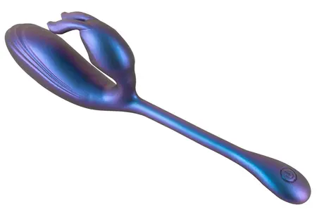 Sweet Smile Metallic Flexible Double Silicone Dual-Action System 22.5cm