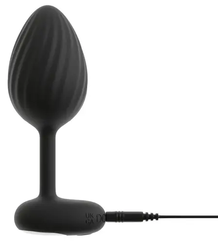 ANOS RC Vibrating Plug Set - 3 Sizes, Waterproof, Silicone, Black