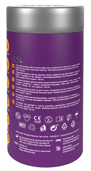 ONE Mixed Pleasures 12 pcs - Vegan Latex Assorted Condom Set