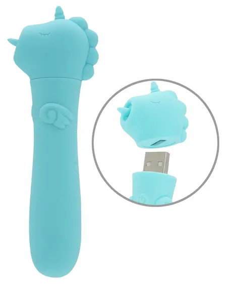 UNIHORN Mount'n Peak Mini Vibration Device USB Rechargeable Silicone 14.3cm