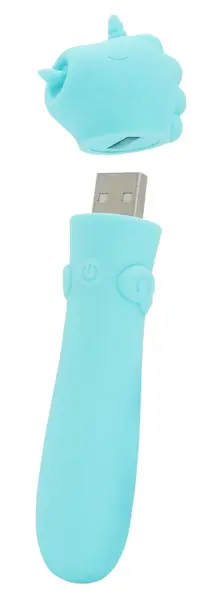 UNIHORN Mount'n Peak Mini Vibration Device USB Rechargeable Silicone 14.3cm