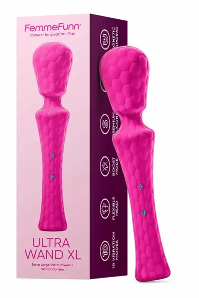 FemmeFunn Ultra Wand XL Pink - Large Waterproof Personal Massager