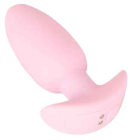 Cuties Rose Vibrating Plug - Compact Silicone Model, 7 Modes, 8 cm
