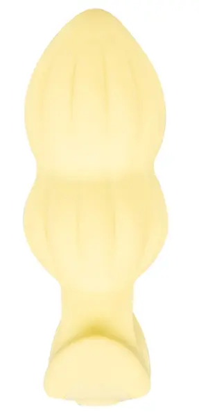 Cuties Vibrating Plug Yellow - Compact Silicone Model, 7 Modes, 8 cm