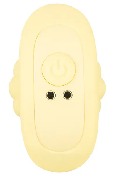 Cuties Vibrating Plug Yellow - Compact Silicone Model, 7 Modes, 8 cm