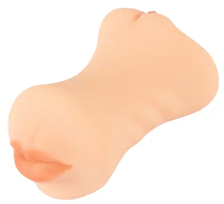 Nature Skin Triple Entry Intimate Machine TPE 19.5 cm Flesh Tone