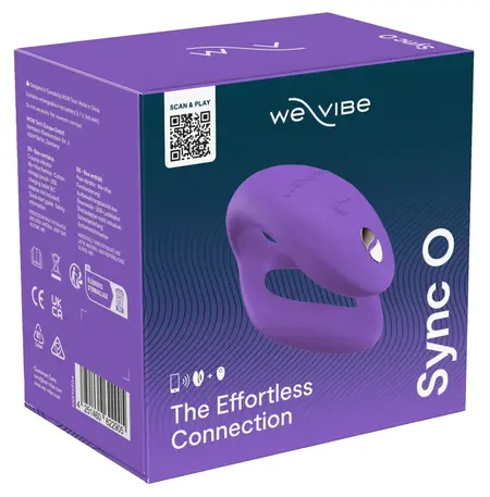 We-Vibe Sync O Bright Purple Couples Device - App Control, Flexible Fit
