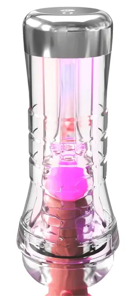 PDX Elite ViewTube XXL See-Thru LED Intimate Machine, Transparent 27.3cm