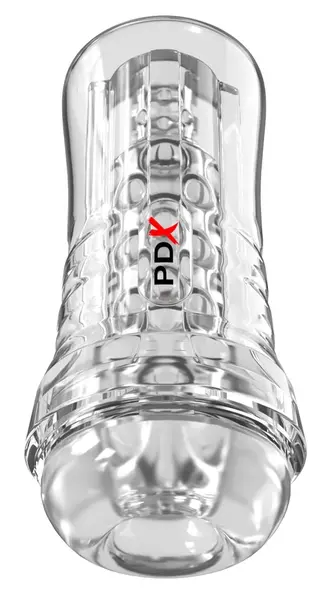 PDX Elite ViewTube EZ-Grip Transparent Stimulation System 21cm