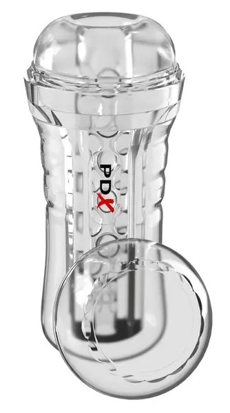 PDX Elite ViewTube EZ-Grip Transparent Stimulation System 21cm