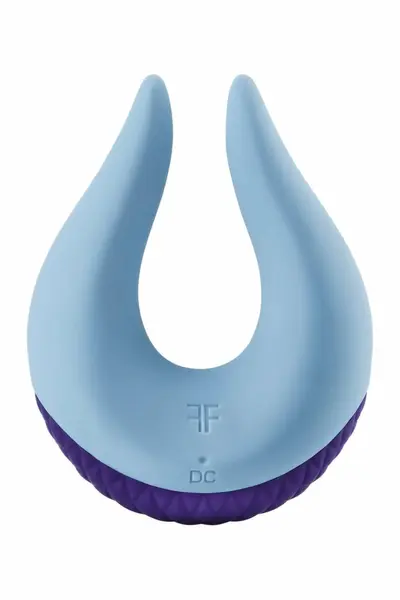 FemmeFunn Volea Light Blue Intimate Device - 10 Modes, Waterproof, Compact