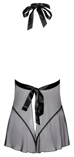 kissable Babydoll L/XL Black - Lace & Powernet Nightwear Set