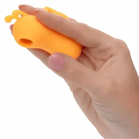 CalExotics Neon Vibes Orange Ergonomic Finger Device 10 Modes Waterproof