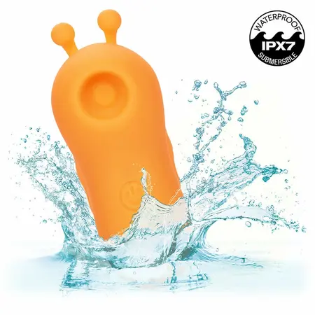 CalExotics Neon Vibes Orange Ergonomic Finger Device 10 Modes Waterproof