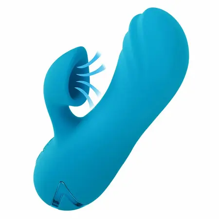 CalExotics Sunset Beach Seducer Dual-Action Vibrator Blue USB Rechargeable