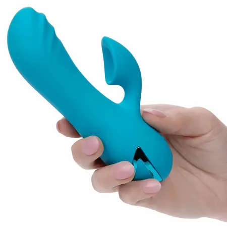 CalExotics Sunset Beach Seducer Dual-Action Vibrator Blue USB Rechargeable