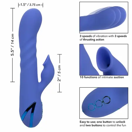 CalExotics California Dreaming LA Love Blue Intimate Machine 14cm USB