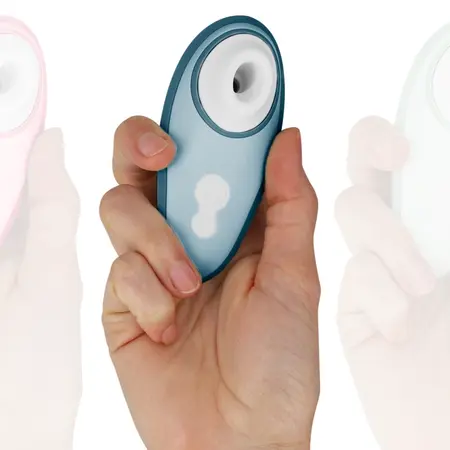 Womanizer Liberty 2 Blue - Compact Air Wave Stimulator with Magnetic Lid