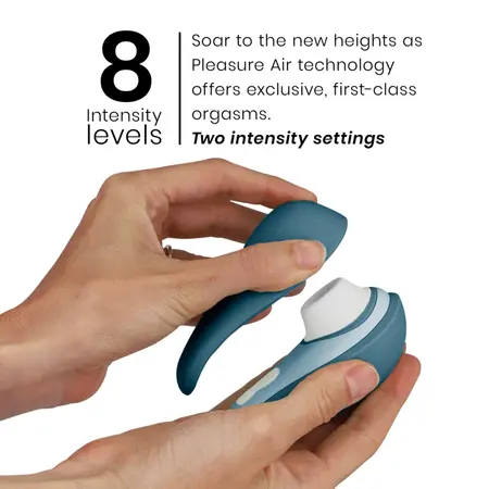 Womanizer Liberty 2 Blue - Compact Air Wave Stimulator with Magnetic Lid