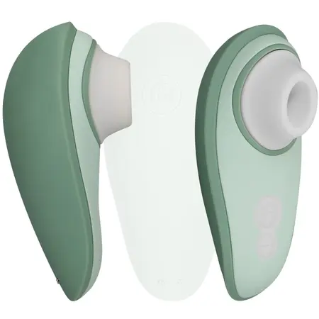 Womanizer Liberty 2 Light Green Compact Air Wave System with Travel Case