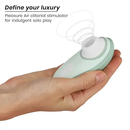 Womanizer Liberty 2 Light Green Compact Air Wave System with Travel Case