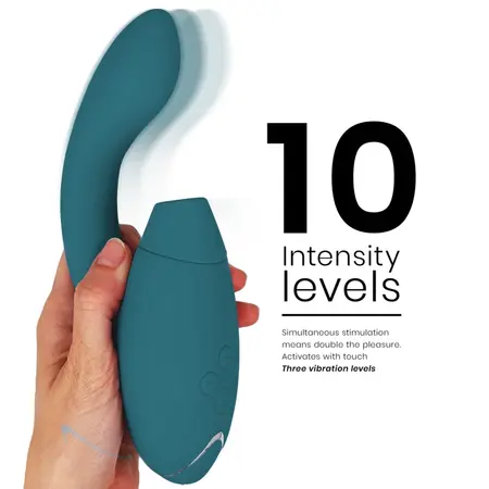Womanizer Duo 2 Blue Petrol - Dual-Action Air Pulse & Vibration System
