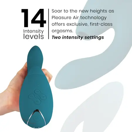 Womanizer Duo 2 Blue Petrol - Dual-Action Air Pulse & Vibration System