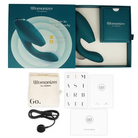 Womanizer Duo 2 Blue Petrol - Dual-Action Air Pulse & Vibration System