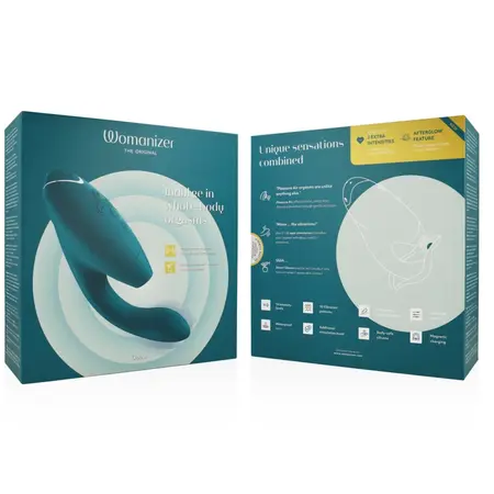 Womanizer Duo 2 Blue Petrol - Dual-Action Air Pulse & Vibration System
