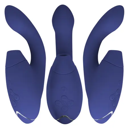 Womanizer Duo 2 Blue - Dual-Action Intimate Device, Air Pulse & Vibration