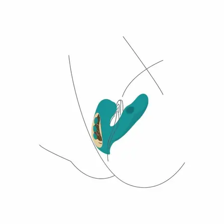 Eternal Love вибриращ стимулатор, зелен, 3 функции
