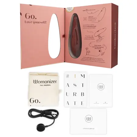 Womanizer Classic 2 Bordeaux Air Pulse System, 10 Intensities, Waterproof