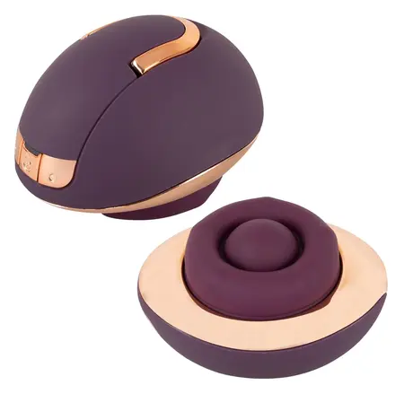 Belou Rotating Vulva Massager Premium 2 Motors USB Black 10 Modes
