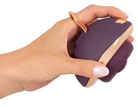Belou Rotating Vulva Massager Premium 2 Motors USB Black 10 Modes