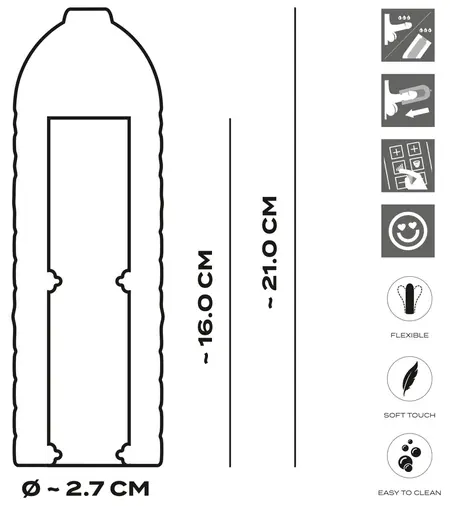 Satisfyer Suck-O-Mat 3 Performance Sleeve L - Silicone Accessory