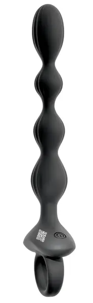 ANOS Flexible Silicone Beads with Dual Motor & Jumping Vibration, 21 cm