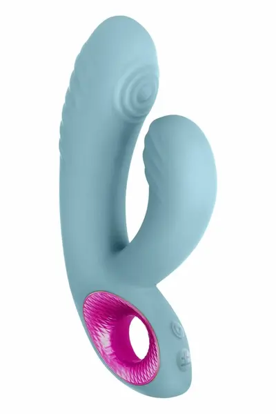 FemmeFunn Cora Light Blue - Dual Motor Thumping & Vibrating System