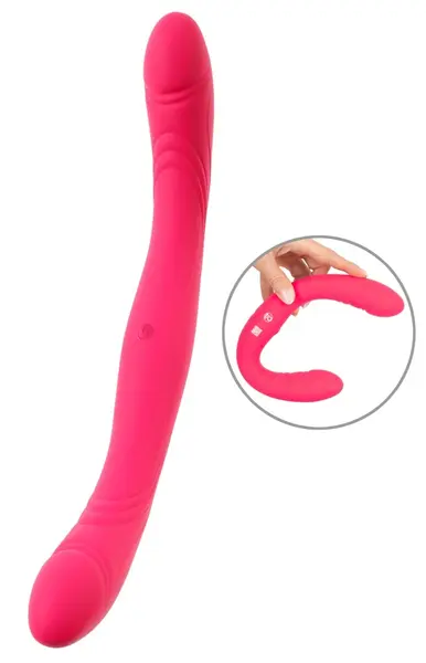 Coup!es Choice CC Dual-Ended Flexible Silicone Intimate Device 31.2cm Purple