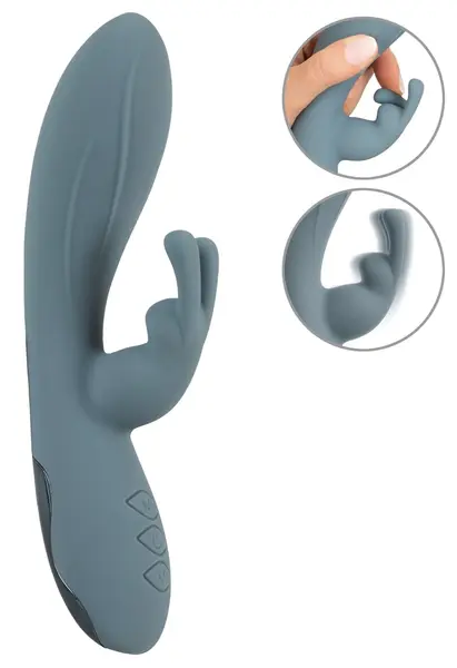 beau coeur Velina Dual Motor Silicone Rabbit Vibrator 20cm Pink