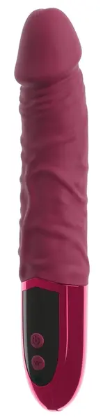 beau coeur VARELO Natural Vibrator Red 23cm 12 Modes Silicone LED USB