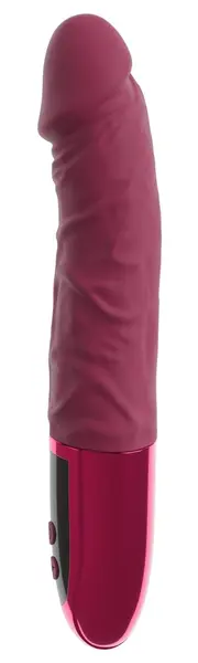 beau coeur VARELO Natural Vibrator Red 23cm 12 Modes Silicone LED USB